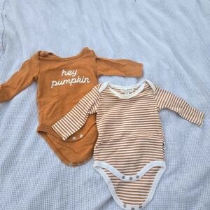 Matching Fall Time Long Sleeve Onsie Bundle